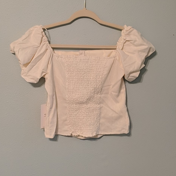 Ross Cream Linen top - Picture 3 of 4